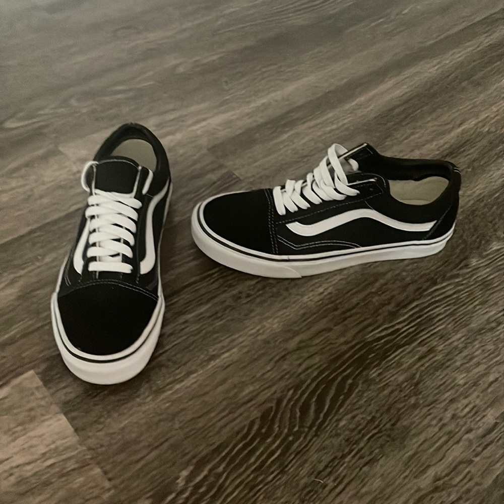 Vans Canvas Old Skool Black & White Shoes